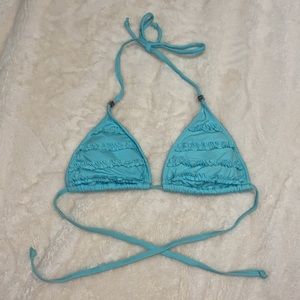 Tommy Hilfiger Triangle Ruffled Bikini Top